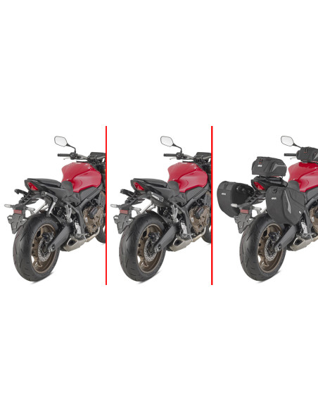 Support de sacoche cavalière Givi STL1208 - Honda CB 650 R 2021-2022 / Honda CB 650 R 2021-2023