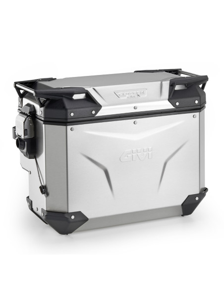 Valise latérale Givi OBKEVS40AR Trekker Outback EVO 40 Litres droite - Aluminium naturel