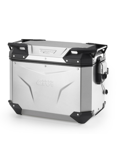 Valise latérale Givi OBKEV44AL Trekker Outback EVO 44 Litres gauche - Aluminium naturel