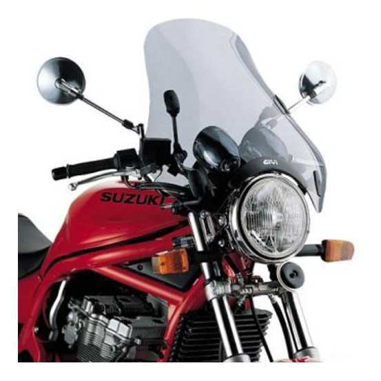 Bulle Givi A34 - universel avec 4 points de fixation - fumé 49 x 50 cm