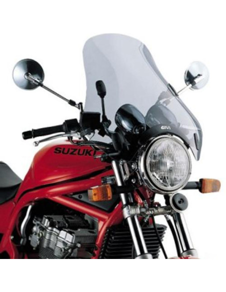 Bulle Givi A34 - universel avec 4 points de fixation - fumé 49 x 50 cm
