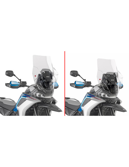 Bulle Givi CFMoto 800 MT X 2025 - 2026 - Incolore