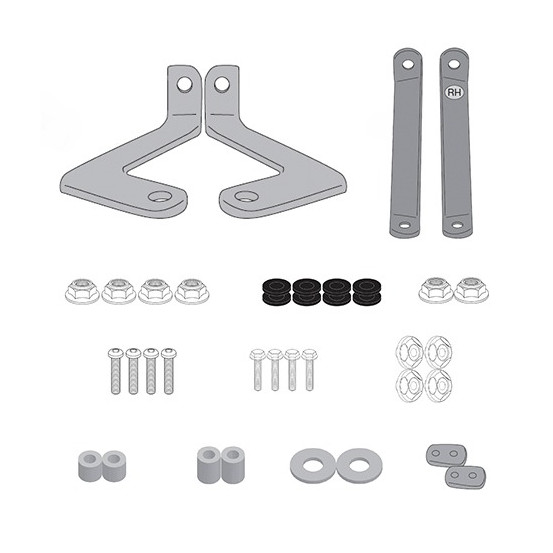 Kit de fixation Givi A6130A - Kymco Agility 50-125-150-200 R16 2014-2025 / Kymco Agility S 125 2022-2025