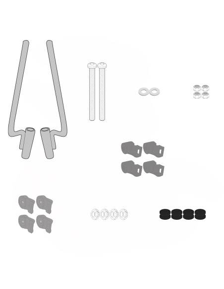 Kit de fixation pour bulle / saute-vent Givi A5623A - Piaggio Liberty 50 125 150 2025-2026