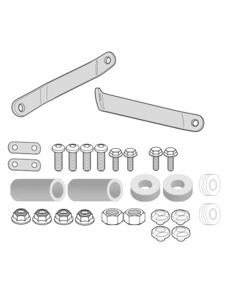 Kit de fixation pour bulle / saute-vent Givi A7053A - SYM Symphony S 50-125-150-151 2009-2020