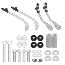Kit de fixation pour bulle / saute-vent Givi A7061A - SYM Symphony 125 Euro 5