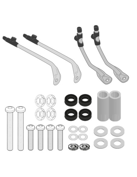 Kit de fixation pour bulle / saute-vent Givi A7061A - SYM Symphony 125 Euro 5