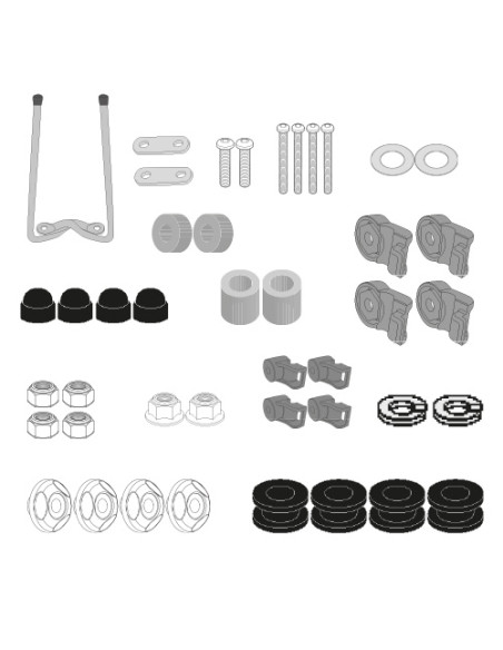 Kit de fixation pour bulle / saute-vent Givi A9400A - Sunra Robo-S 2021-2026