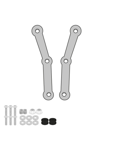 Kit de fixation pour bulle / saute-vent Givi D6125KIT - Kymco Skytown 125 2024-2025