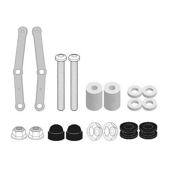 Kit de fixation pour bulle / saute-vent Givi D9259KIT - Voge SR1 125 2023-2026