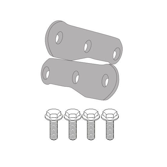 Kit de fixation pour support de bagagerie Givi 4114KIT - Kawasaki Versys 650 2015-2021 / Kawasaki Versys 650
