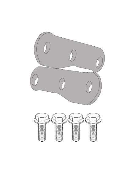 Kit de fixation pour support de bagagerie Givi 4114KIT - Kawasaki Versys 650 2015-2021 / Kawasaki Versys 650