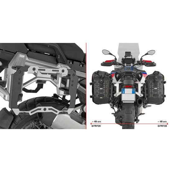 Support Givi Monokey CAM-SIDE PL5146CAM pour montage sur support d'origine BMW R 1300 GS Adventure 2025-2026