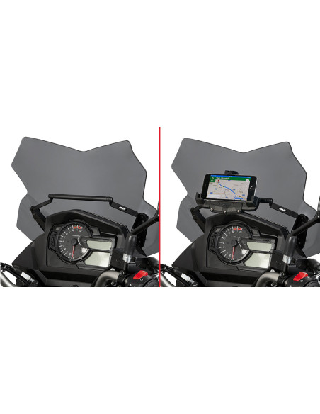 Support téléphone Givi FB3112 Suzuki DL 650 V Strom 2017 - 2022