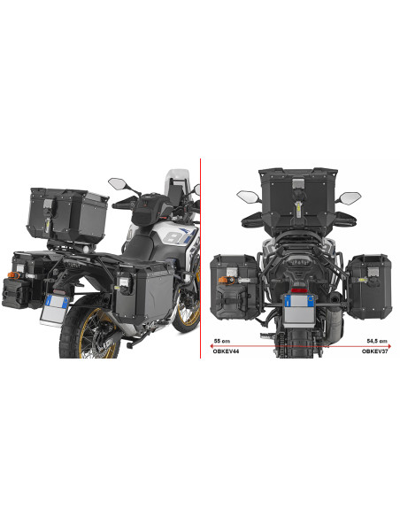 Supports valises Givi Monokey Cam - Side PLO9264CAM Voge Valico 800 Rally