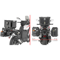 Supports valises Givi Monokey Cam - Side PLO9352CAM Moto Morini X Cape 700 2025 - 2026
