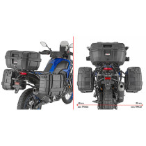 Supports valises Givi Monokey PLO2174MK - Yamaha Tenere 700 World Raid / Yamaha Tenere 700 Rally 2025-2026