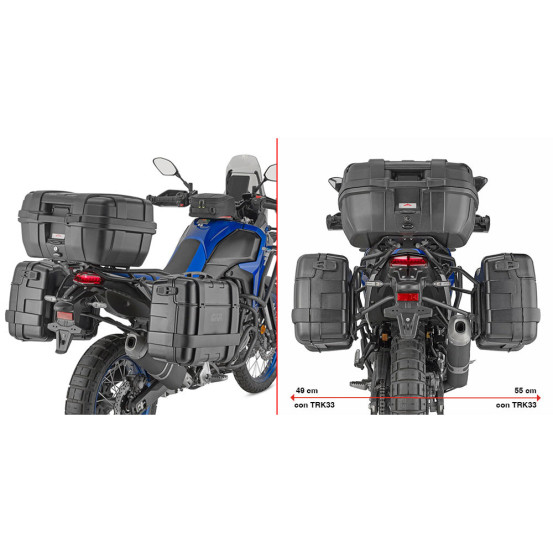 Supports valises Givi Monokey PLO2174MK - Yamaha Tenere 700 World Raid / Yamaha Tenere 700 Rally 2025-2026