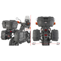 Supports valises Givi Monokey PLO7718MK KTM 390 Adventure X 390 Adventure R 2025 - 2026