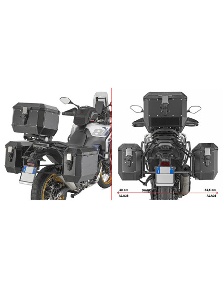 Supports valises Givi Monokey PLO9264MK Voge Valico 800 Rally