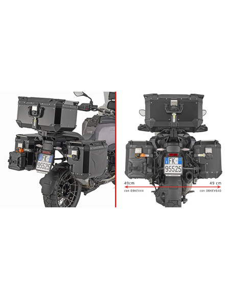 Supports valises Givi Monokey PLOS5146CAM BMW R 1300 GS Adventure 2025 - 2026