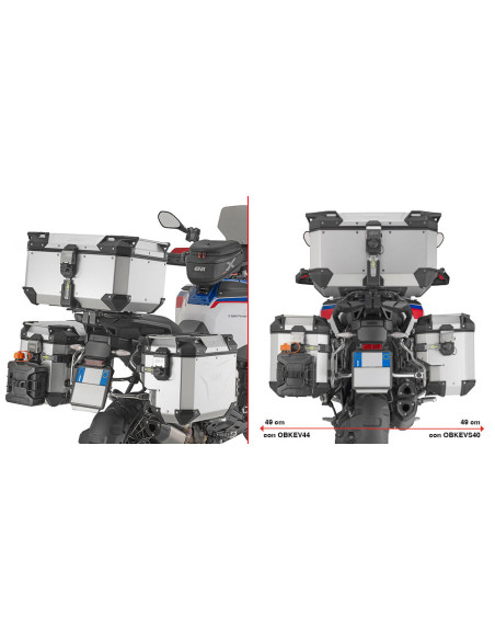 Supports valises Givi Monokey PLOS5146CAMOX BMW R 1300 GS Adventure 2025 - 2026