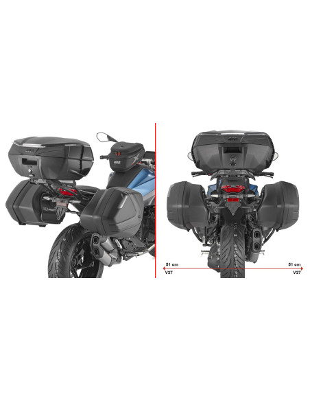 Valise latérale Givi Monokey PLX5152 - BMW R 1300 RS 2025-2026 / BMW R 1300 R 2025-2026