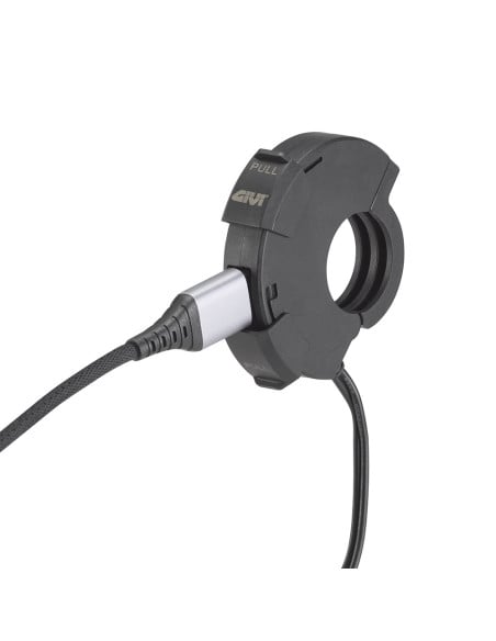 Prise guidon USB + USB-C Givi S120 - 12-24V faisceau à fusible