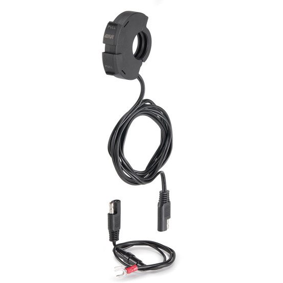 Prise guidon USB + USB-C Givi S120 - 12-24V faisceau à fusible