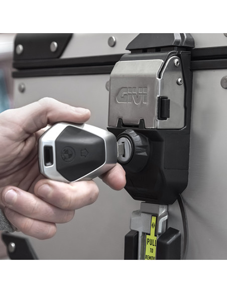 Kit de serrure Givi SLB101 avec barillet codifiable pour clé BMW - permettant d'utiliser la clé de contact