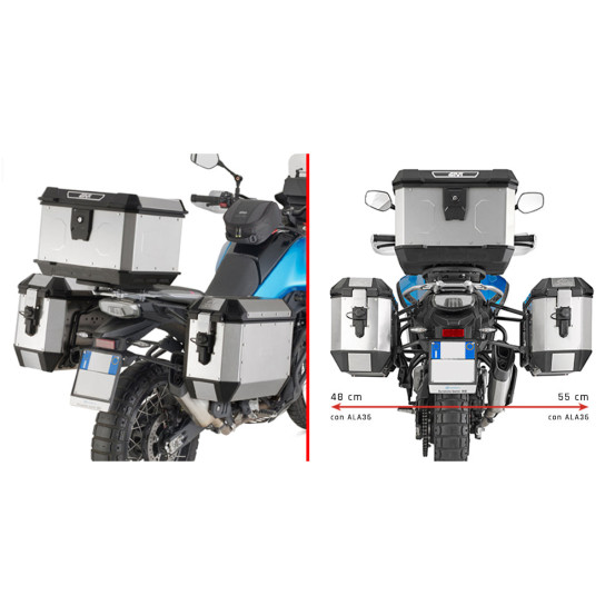 Supports valises Givi PL9226 - spécifiques MONOKEY - CFMoto 450 MT 2024-2026