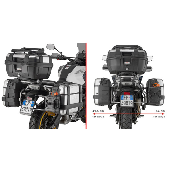 Supports valises Givi PL9228 - spécifiques MONOKEY - CFMoto 700 MT ADV 2025-2026