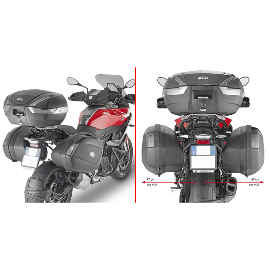 Supports valises Givi PLX5137 - spécifiques V35 - V37 MONOKEY SIDE - BMW F 900 XR 2020-2022