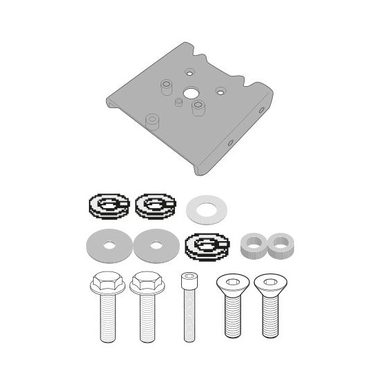 Kit de fixation Givi 6421KIT - Kit spécifique pour monter les supports PLO6421MK - PLO6421CAM - PLX6421