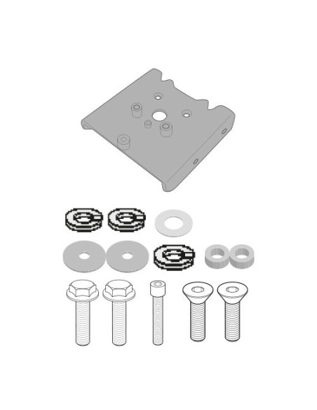 Kit de fixation Givi 6421KIT - Kit spécifique pour monter les supports PLO6421MK - PLO6421CAM - PLX6421