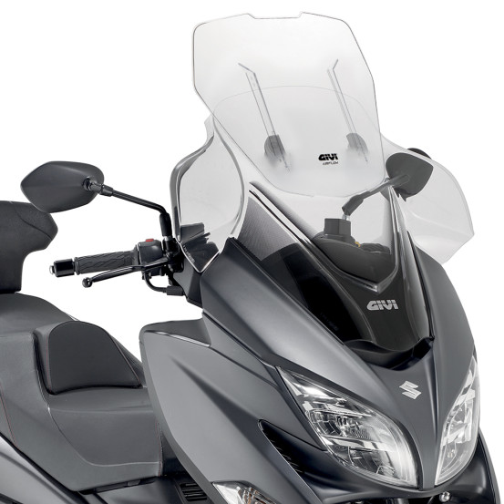 Bulle Givi AIRFLOW Suzuki Burgman 400 2017 - 2025 - Incolore