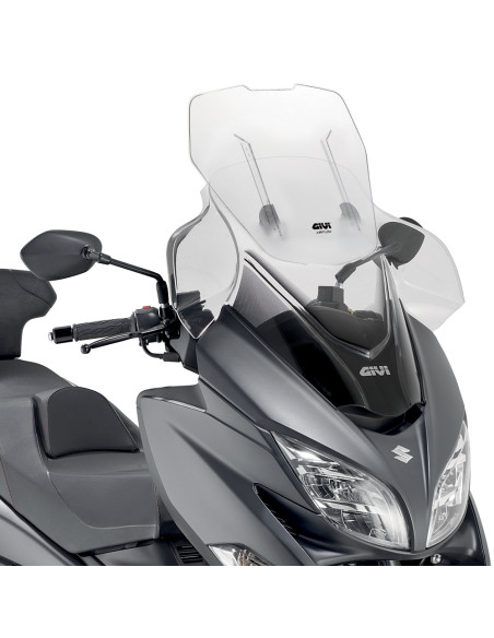 Bulle Givi AIRFLOW Suzuki Burgman 400 2017 - 2025 - Incolore