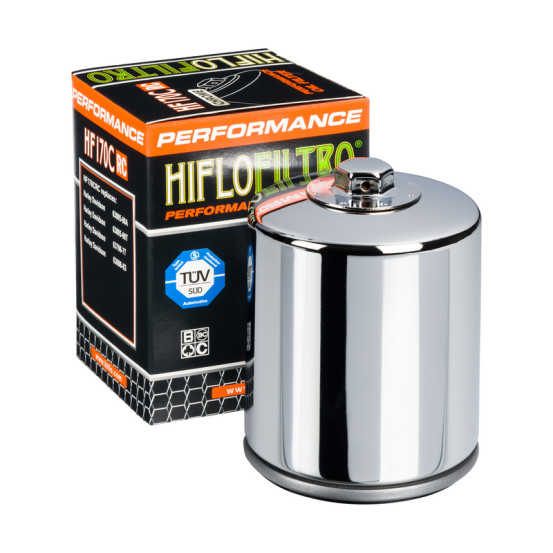 Filtre à huile HIFLOFILTRO Performance chrome - HF170CRC