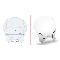 Bulle universelle Givi 140A - Incolore 2
