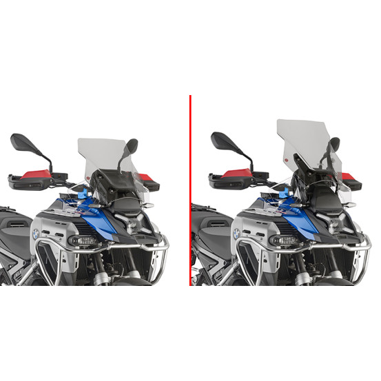 Bulle Givi D5143S BMW R 1300 GS avec radar 2024-2026 - Fumé