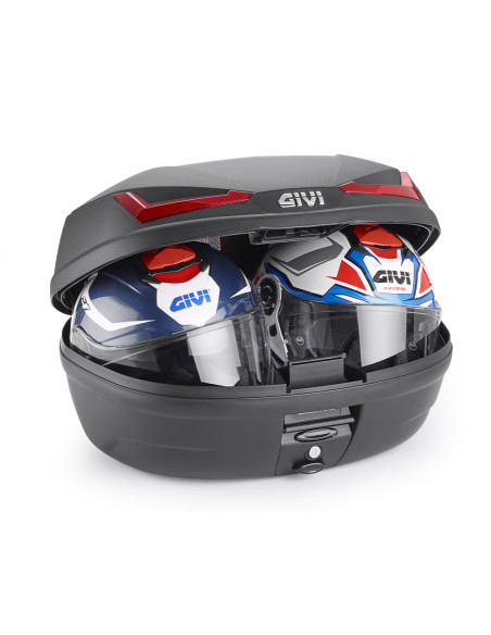 Top case Givi Monolock E455N Simply 45L - Noir Rouge