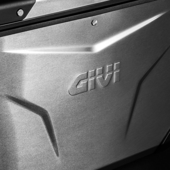 Valise latéral Givi Monokey CAM-SIDE OUTBACK EVO gauche 37L sans barillet - Gris