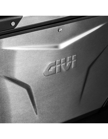 Valise latéral Givi Monokey CAM-SIDE OUTBACK EVO gauche 37L sans barillet - Gris
