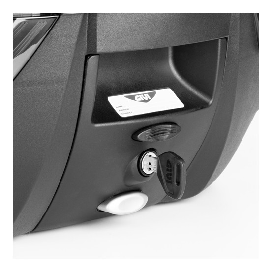 Top case Givi Monokey V47N - Noir Gris Rouge