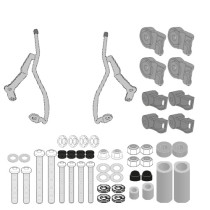 Kit de fixation pour bulle Givi A7064A SYM Symphony 125 Euro 5 2021-2025