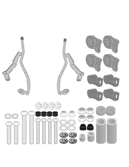 Kit de fixation pour bulle Givi A7064A SYM Symphony 125 Euro 5 2021-2025