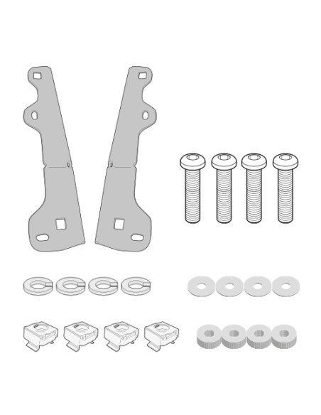 kit fixation bulle Givi D5129KIT BMW F 750 GS 2021-2026
