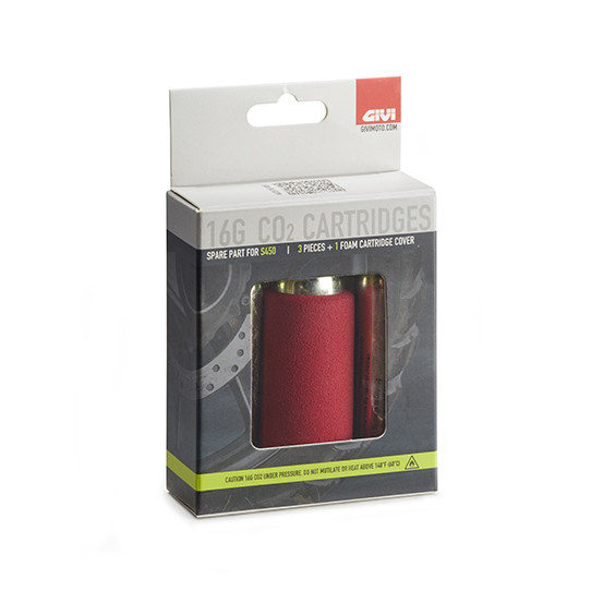 Set de 3 recharges CO2 Givi pour kit réparation tubless