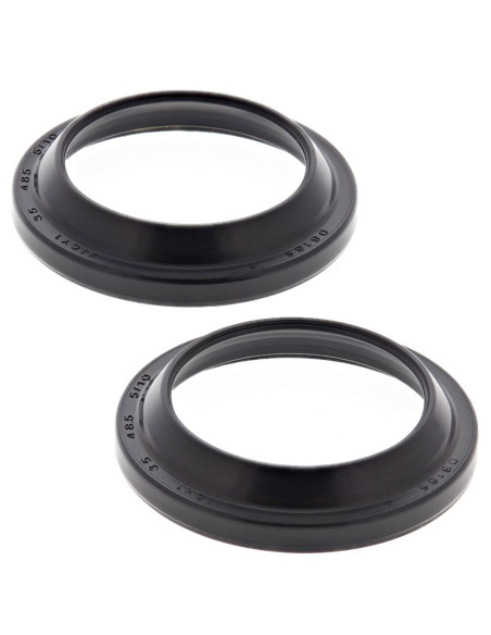 Caches poussière de fourche ALL BALLS - KAWASAKI 80 KX 1988-1989 - YAMAHA IT 125 1981 - 180 RT 1990-93