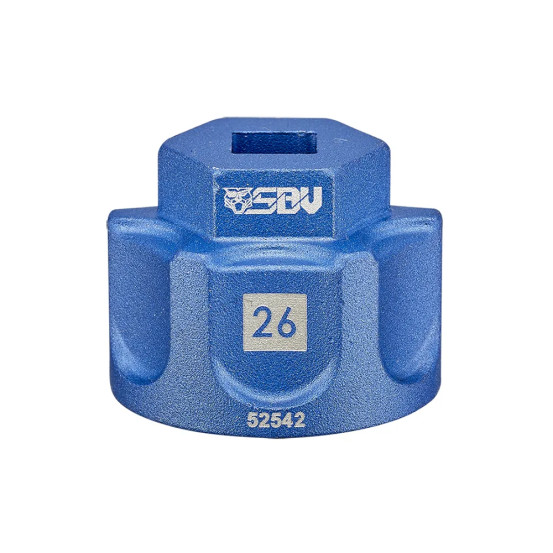 Douille aluminium 3/8 - 26 mm - 6 pans SBV Tools